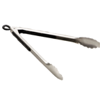 Thumbnail image #1 for TableCraft Products 2012 12-Inch Locking Tongs, Stainless Steel with Black Non-Slip Coated Handle Case of 12