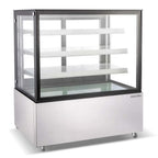 Thumbnail image #1 for USR Brands Marchia MBT48-ST Bakery Display Case, 48.2"W, Straight Glass, 3 Adjustable Glass Shelves, Self-Contained Refrigeration