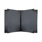 Thumbnail image #2 for Risch Oakmont OM-6V 8.5X11 Padded Faux-Leather Booklet Menu Cover, 8-1/2" x 11", 6-View Case of 25