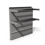 Thumbnail image #1 for Montague Company Legend TDHS-90 Stainless Steel Tubular Double-High-Shelf Backguard, 90"W x 36"H