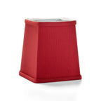 Thumbnail image #1 for Hollowick/Steelite 393CR Fabric Candlestick Shade, Crimson, Tapered Square, 4-3/4"H x 4-1/4" Square