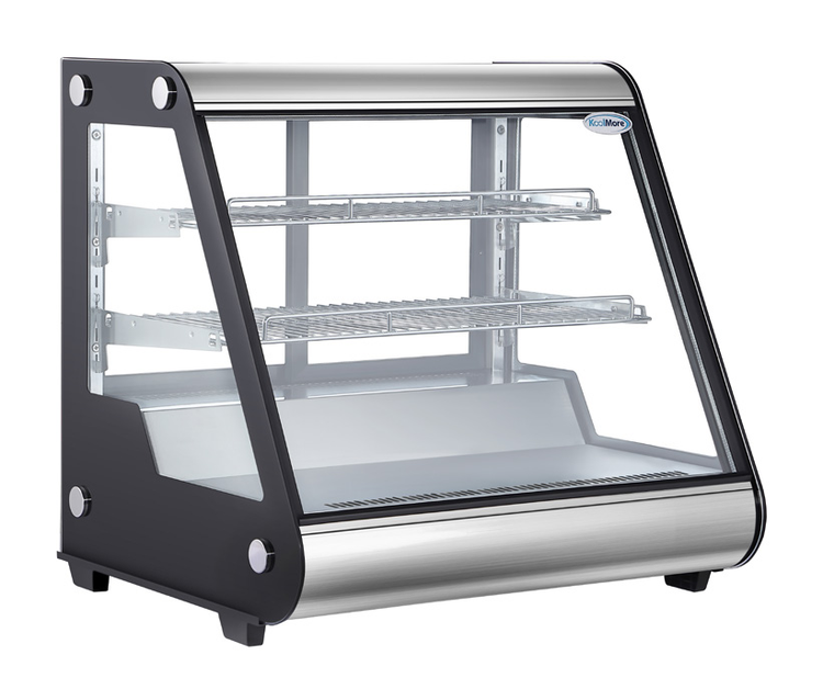 Product image #5 for KoolMore Countertop Full-Service Curved Glass Refrigerated Display Case, 4.6 Cu. Ft.