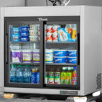 Thumbnail image #5 for True Mfg. - General Foodservice TSD-09G-HC-LD 36-Inch Countertop Refrigerated Merchandiser, 2 Sliding Glass Doors, 3 Adjustable Shelves