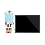 Thumbnail image #1 for Alpine Industries ALP495-03 Write-On LED Marker Board, Tempered Glass, Aluminum Frame, Wall-Mount, 19-7/10"W x 27-3/5"H Case of 5