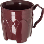 Thumbnail image #1 for Dinex Fenwick DX500061 8 oz Insulated Double-Wall Polypropylene Mug, Cranberry