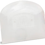 Thumbnail image #1 for JB Prince Matfer B631 Stiff Plastic Bowl Scraper, White, 4-3/4" x 3-3/4"