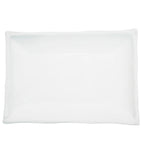 Thumbnail image #1 for CAC China Bamboo BAP-51 Rectangular Porcelain Platter, 15-1/2" x 11" x 2", Narrow Rim, Super White 1 Dozen
