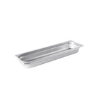 Thumbnail image #1 for CAC China STPHL-25-2 Stainless Steel Solid Steam Pan, 1/2 Size Long, 2-1/2" Deep, 25 Gauge Case of 24