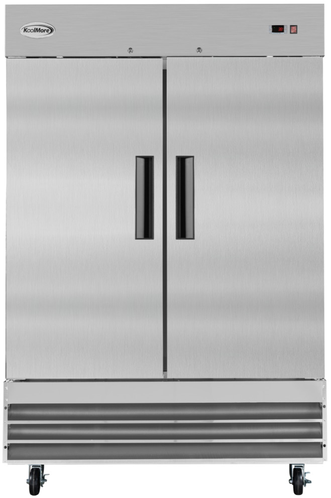 Product image #5 for KoolMore 54-Inch Two-Section Reach-In Refrigerator, 47 Cu. Ft., Bottom-Mount, Stainless Steel