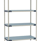 Thumbnail image #1 for Metro MetroMax i MX-2472G-74-S4 Polymer Add-On Shelving Unit, 4-Tier, 24"D x 72"W x 74"H