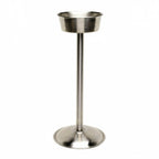 Thumbnail image #1 for Steelite Genware London, GW SS GW695018 Stainless Steel Satin Wine Bucket Stand, 9.875 x 21.75 in