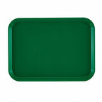 Thumbnail image #1 for Stanton Trading FFT1418-GR Rectangular Polypropylene Fast Food Tray, 14" x 17-3/4", Green Case of 24