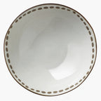 Thumbnail image #1 for Libbey Dulcet DULCET-3G Round Ceramic Soup Bowl, 14 oz., 6-inch, Gray with Dots
