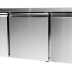 Thumbnail image #2 for SABA SUC-72R Three-Section Under-Counter Refrigerator, 72 in, 3 Solid Doors, Stainless Steel Interior/Exterior