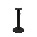Thumbnail image #1 for Oak Street OD-B18DISC-4-STD Table Disc Base, 18" Diameter, Dining Height, 4" Steel Column, Stainless Adjustable Levelers