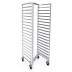 Thumbnail image #1 for Lockwood Manufacturing RN64-18 Mobile Aluminum Pan Rack, 18-Pan Capacity, Open Sides, 3-Inch Centers