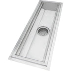 Thumbnail image #1 for IMC/Teddy ASFT-2130 Anti-Spill Floor Trough, 30"W x 21"D x 6" Deep, 14 ga 304 Stainless Steel, Beehive Strainer