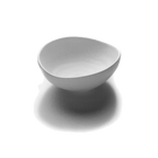 Thumbnail image #1 for G.E.T. Zen - EGS JW1407-W White Oval Melamine Bowl, 14 oz, 6-3/4" x 5-1/2" x 2-3/8" Case of 6
