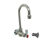 Thumbnail image #1 for Fisher 68942 Wall-Mount Hand Sink Faucet, Single Control Valve, 12" Gooseneck Spout, 2.2 GPM Aerator, Lever Handle