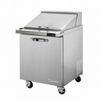 Thumbnail image #1 for Blue Air FSE LLC BLMT28-HC Mega Top Sandwich Prep Table, 1 Door, 12-Pan, 27-1/2"W, Rear-Mounted Self-Contained Refrigeration