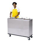 Thumbnail image #1 for Lakeside Manufacturing Adjust-a-Fit 972 Unheated Mobile Dish Dispenser, Enclosed Base, 3 Compartments, for 10–12 in Round Plates