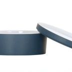 Thumbnail image #1 for Cal-Mil 24128-7-111 Round Melamine Bento Box, Stone Blue, 7" Diameter x 3"H Case of 3