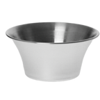 Thumbnail image #1 for TableCraft Products 5063 4 oz Round Flared Stainless Steel Sauce Cup Case of 12