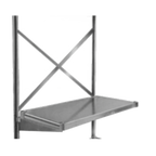 Thumbnail image #1 for Eagle Group MMXB-N-60 Heavy-Duty Cantilever Shelving Crossbrace, 60"L x 1"W, for 48"W Shelf, 7-Gauge Steel, Nickel Finish