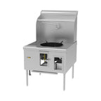 Thumbnail image #1 for GSW CWR-1-20 Gas Chinese Wok Range, 1 Burner, 20-Inch Opening, Stainless Steel Top, Waterfall Cooling Backsplash