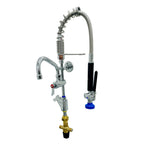 Thumbnail image #1 for Fisher 82240 Mini Pre-Rinse Faucet Unit, Single-Hole Deck Mount, Flexible Gooseneck, 1.15 GPM Spray Valve, Add-On Faucet