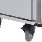 Thumbnail image #1 for Dinex DXPTQCAST64S Swivel Shelf Casters, 6-Inch Diameter, With Brakes, Stainless Steel