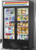 Thumbnail image #5 for True Two-Section Glass Door Merchandiser Refrigerator with Hinged Low-E Glass Doors and 8 Shelves