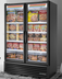 Thumbnail image #5 for True Full-Length Two-Section Glass Door Freezer Merchandiser, Self-Contained, Bottom-Mounted, Black, -10°F