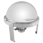 Thumbnail image #1 for Thunder Group SLRCF0860 Round Roll-Top Chafer, 6 qt, Canned Heat, Stainless Steel