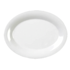 Thumbnail image #1 for Thunder Group CR213W White Melamine Oval Platter, 13-1/2 x 10-1/2 in Case of 3 Dozen