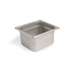 Thumbnail image #1 for Concasse MCI241615 1/6 Size Solid Stainless Steel Steam Table Pan, 6-7/8" x 6-1/4" x 6" Case of 24