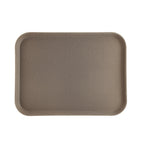 Thumbnail image #1 for CAC China FGTD-1520BN Rectangular Non-Slip Fiberglass Tray, 20 x 15 in, Brown Case of 12