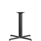 Thumbnail image #1 for Flash Furniture XU-T3333-GG Dining-Height X-Base Table Base, 33" x 33" x 30"H, 4" Column, Cast Iron, Black Powder Coat