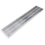 Thumbnail image #1 for IMC/Teddy SFT30-29-SG Shallow Stainless Steel Floor Trough with Drain, Subway Grating, 348"W x 30"D x 2" Deep