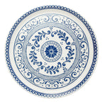 Thumbnail image #1 for Steelite International ZABA A102P800 13" Round Alumina Vitrified Plate, Talara Vida Blue