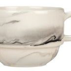 Thumbnail image #1 for Reserve by Libbey - Smoke 999533016 Porcelain Teacup, 9-1/2 oz., Stackable