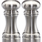 Thumbnail image #1 for Chef Specialties Home Cookin' Series Westin 94500 Salt & Pepper Shaker and Mill Set, 5", Acrylic, Ceramic Mechanism, Brushed Chrome
