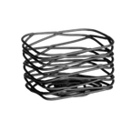 Thumbnail image #1 for TableCraft Products Artisan BK156 Rectangular Black Powder-Coated Metal Sugar Packet Holder, 3-Inch Case of 12