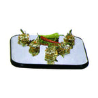 Thumbnail image #1 for Lakeside Manufacturing 277 Square Glass Mirror Tray, 22 x 22 in, Rimless