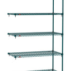 Thumbnail image #1 for Metro Super Erecta SA-2430K3-86-A5 Super Adjustable Super Erecta Wire Add-On Wire Shelving Unit, 30"W x 24"D x 86"H, 800 lb. capacity per shelf, 2000