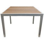 Thumbnail image #1 for Oak Street OD-TK3636-B 36" Square Indoor/Outdoor Table, Standard Height, Brown Synthetic Teak Top