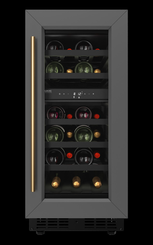 Product image #6 for KoolMore Dual Zone 2-Section Wine Cooler, Black and Stainless Steel