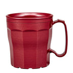 Thumbnail image #1 for Cambro MDSLM8487 8 oz Polypropylene Mug, Cranberry, Stackable Case of 48