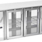 Thumbnail image #1 for Victory Refrigeration VBBN72HC-G-PT-S Pass-Thru Back Bar Refrigerator, Three-Section, 72"W, 6 Glass Doors, Stainless Steel