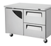 Thumbnail image #5 for Turbo Air Super Deluxe Two-Section Undercounter Refrigerator, 48 1/4 Inch, 1 Door, 2 Drawers, Rear-Mount Self-Contained
